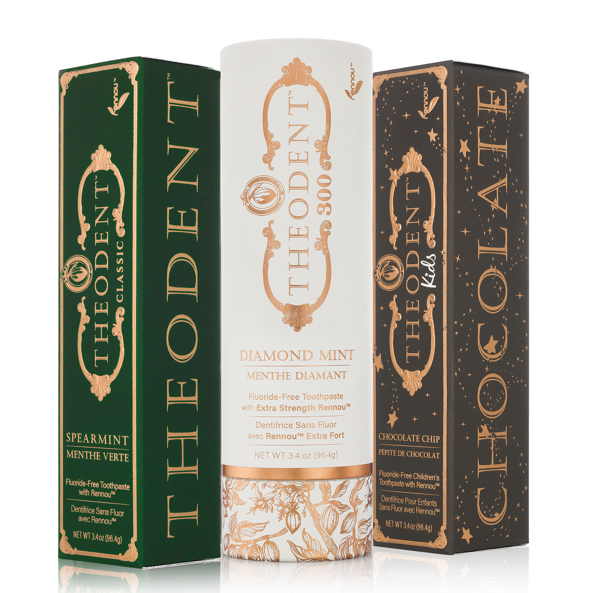 The Family Pack | 3 Fluoride-Free Toothpastes Bundle | Theodent