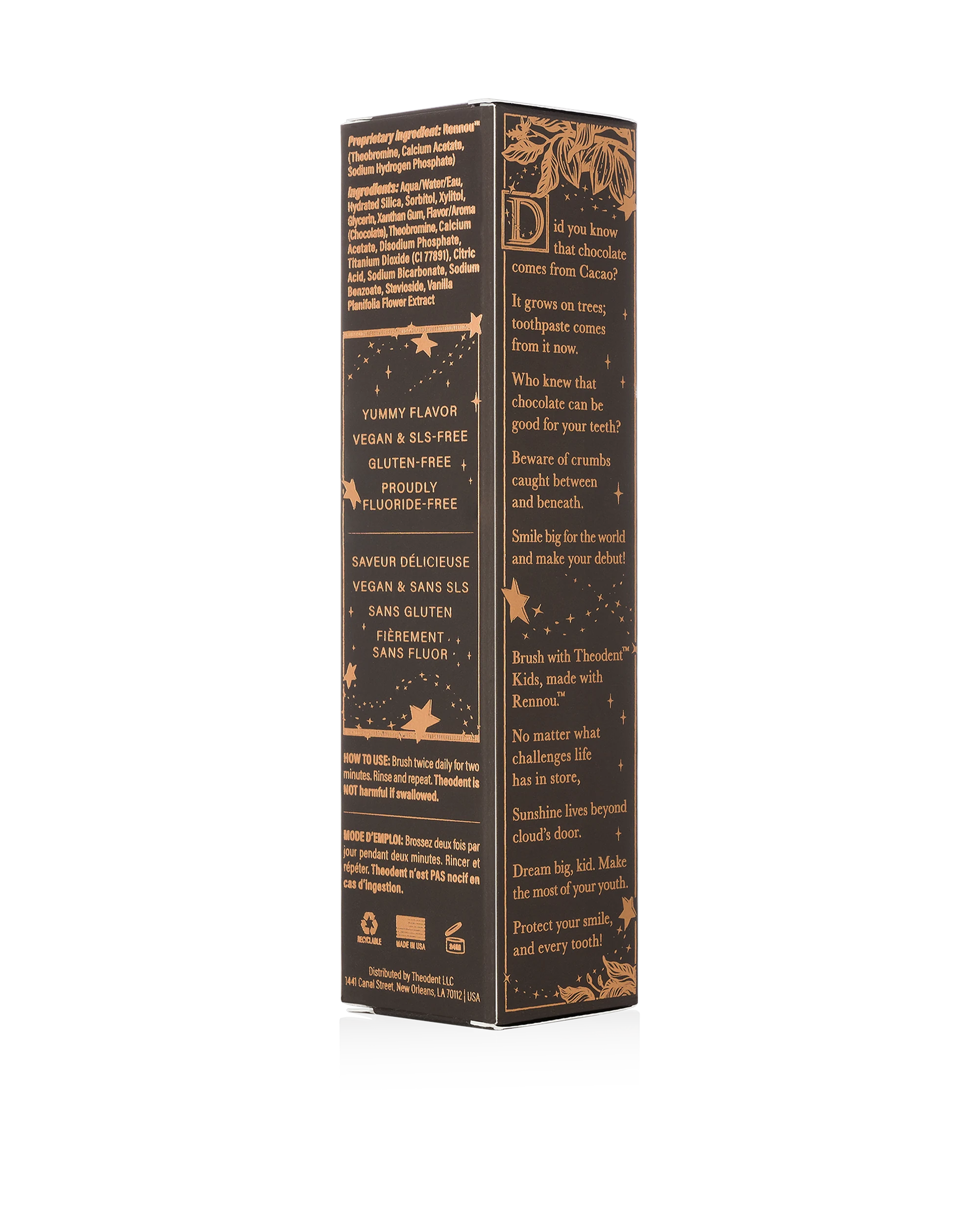 Theodent Kids carton, front