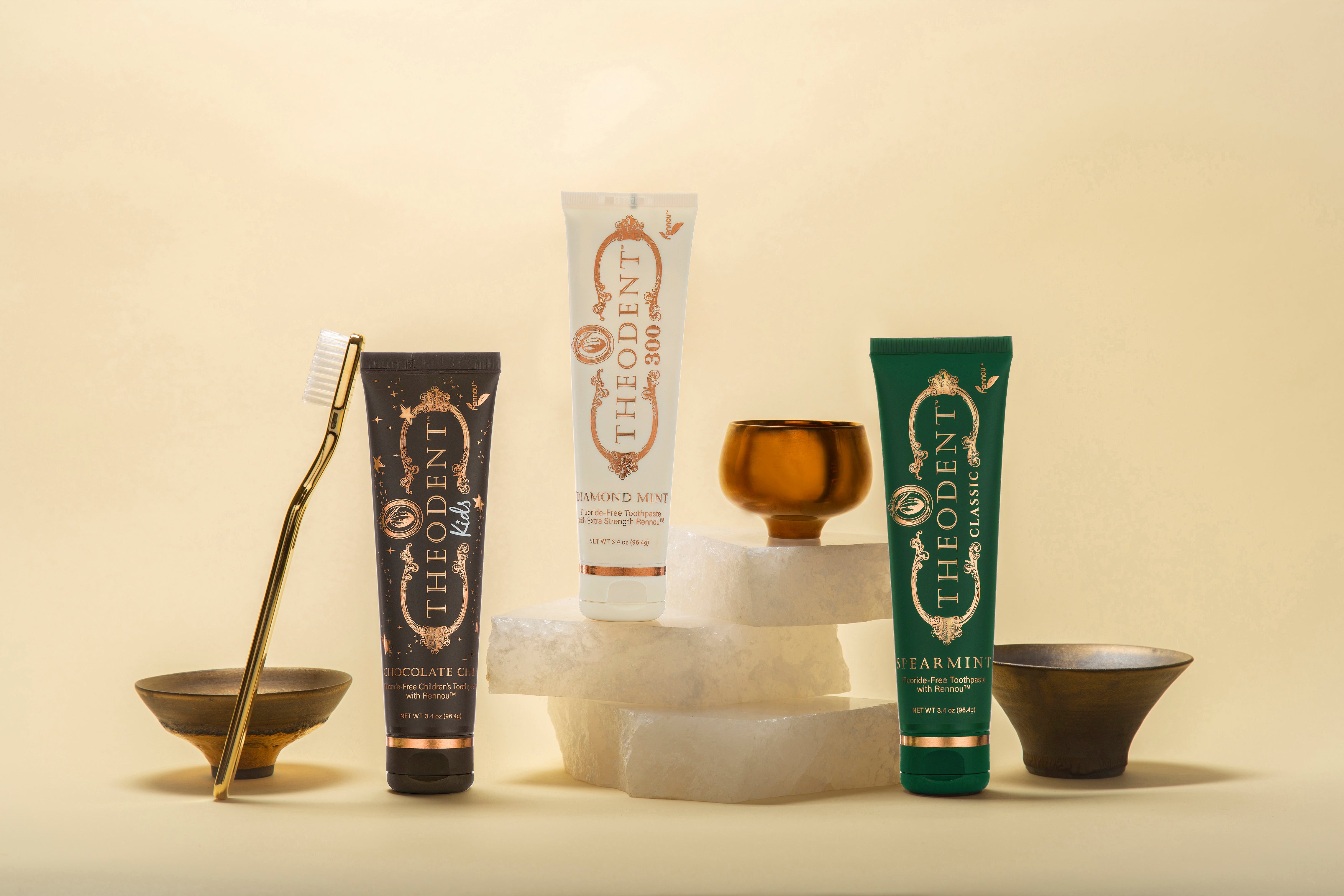 The Family Pack | 3 Fluoride-Free Toothpastes Bundle | Theodent